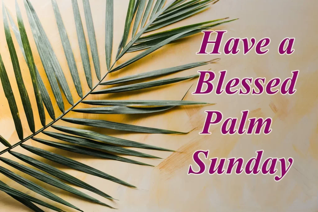 have a blessed palm sunday image